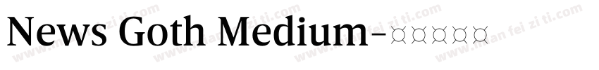 News Goth Medium字体转换